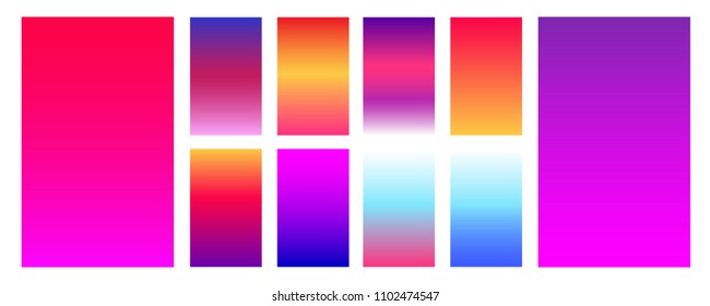 Colorful modern gradient soft backgrounds for mobile screen, user interface, website design, wallpaper, flyers, bannes, placard, poster, cards etc. Vector design