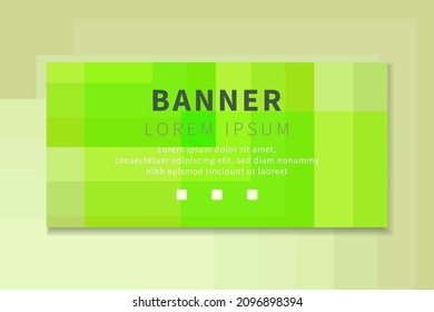 Colorful modern green geometric abstract vector background