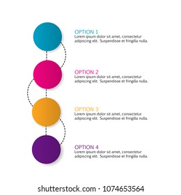 colorful modern infographic chart data diagram elements illustration vector isolated