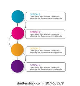 colorful modern infographic chart data diagram elements illustration vector isolated