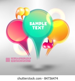 colorful modern label design
