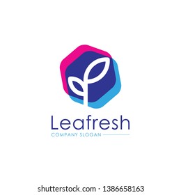 Colorful modern Leaf Logo - Vector logo template