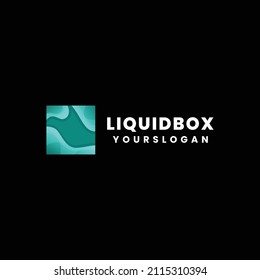 COLORFUL MODERN LIQUID BOX LOGO DESIGN