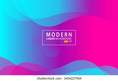 Colorful Modern liquid color background.Gradient geometric element design.