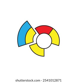 Farbiges modernes Logo-Template-Design