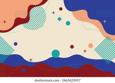 Colorful modern memphis background. vector illustration. Abstract background.