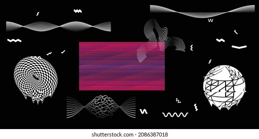 Farbiger, moderner minimaler Hintergrund . Vektordesign-Komposition mit verschiedenen geometrischen Formen . Abstrakte zeitgenössische Kunst. Neuer Modernismus.