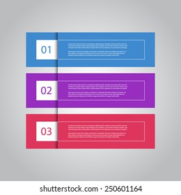 Colorful modern numbered banners, can be used for for tutorial / advertising / infographics.