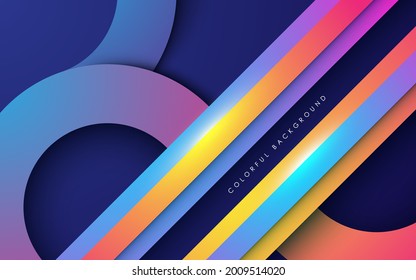 Fondo colorido moderno de capas superpuestas