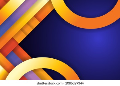 Colorful modern overlaping layers background. - Vector.