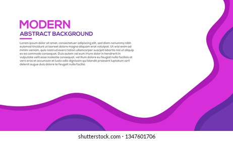 Colorful modern overlapping dynamic textured background design in Flat 3D style with purple, white, and magenta color. Eps10 Vector Illustration