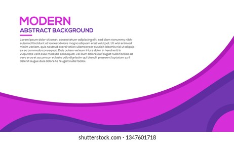 Colorful modern overlapping dynamic textured background design in Flat 3D style with purple, white, and magenta color. Eps10 Vector Illustration