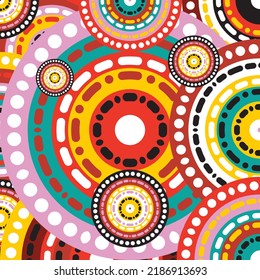 Colorful Modern pattern with floral and mandala elements. Henna Mandalas. Tribal African Inspired Pattern. carpet, wallpaper, wrapping, embroidery style