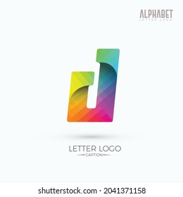 Colorful Modern Professional Business Origami Curvy d Logo