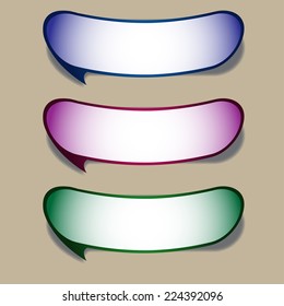 colorful modern speech bubble text box template for website computer graphic and internet, numbers. label. 