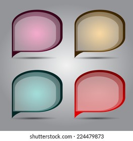 colorful modern speech bubble text box template for website computer graphic and internet, numbers. label. 