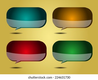 colorful modern speech bubble text box template for website computer graphic and internet, numbers. label. 
