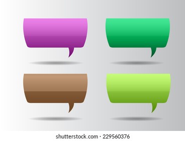 colorful modern speech bubble  text box template for website computer graphic and internet, numbers. label. 