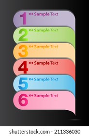 colorful modern speech bubble for website graphic and business. 