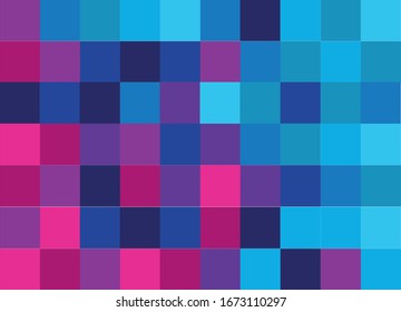  Colorful modern square pattern poster design