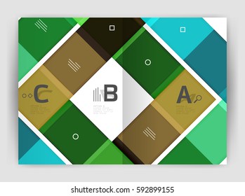 Colorful modern stripes business flyer. Vector design for print workflow layout, diagram, number options or web design