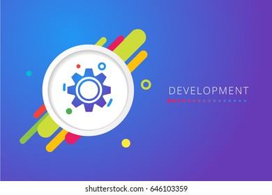Colorful modern style information graphic elements