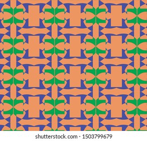 Colorful modern style textile pattern design and for decorative wallpaper and background 