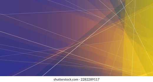 Colorful Modern Style Triangle Shaped Translucent Overlaid Planes, Geometric Shapes and Lines Pattern - Abstract Futuristic Gradient Vector Background - Green, Brown and Purple Colors, Design Template