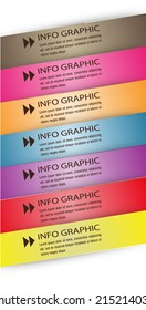 colorful modern text box template for website and graphic.