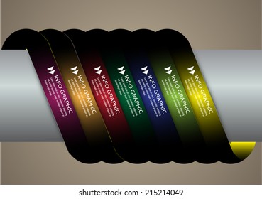 colorful modern text box template for website and graphic.