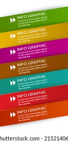 colorful modern text box template for website and graphic.