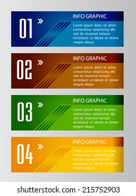 colorful modern text box template for website and business, icon, numbers. 