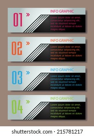 colorful modern text box template for website and business, icon, numbers. 