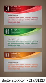 colorful modern text box template for website and business, icon, numbers. 