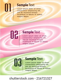 colorful modern text box template for website computer graphic and internet, numbers, Abstract vector background, colorful lights elements.