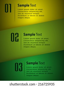 colorful modern text box template for website computer graphic and internet, numbers.