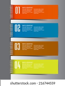 colorful modern text box template for website computer graphic and internet, numbers.