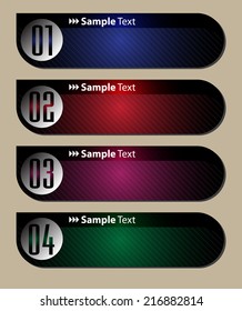colorful modern text box template for website computer graphic and internet, numbers.