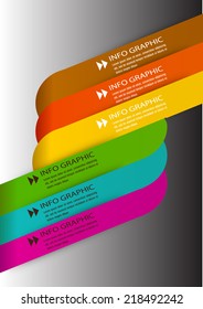 colorful modern text box template for website computer graphic and internet, numbers. 
