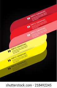 colorful modern text box template for website computer graphic and internet, numbers. 