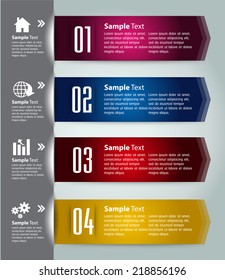 colorful modern text box template for website computer graphic and internet, numbers. label.