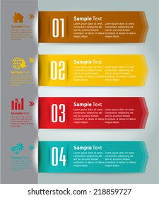 colorful modern text box template for website computer graphic and internet, numbers. label.