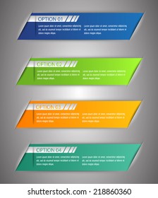 colorful modern text box template for website computer graphic and internet, numbers. label.