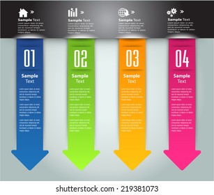colorful modern text box template for website computer graphic and internet, numbers. label. speech bubble.