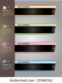 colorful modern text box template for website computer graphic and internet, numbers. label.