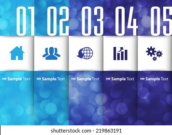 colorful modern text box template for website computer graphic and internet, numbers. label.