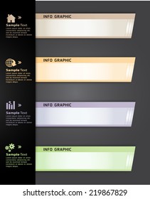 colorful modern text box template for website computer graphic and internet, numbers. label.