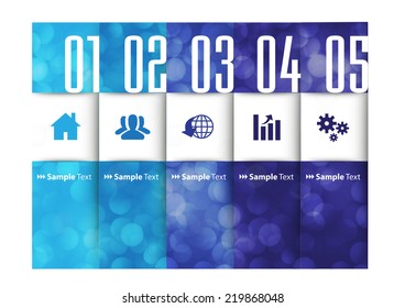 colorful modern text box template for website computer graphic and internet, numbers. label.