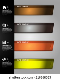 colorful modern text box template for website computer graphic and internet, numbers. label.