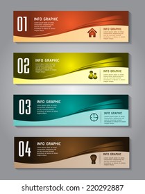 colorful modern text box template for website computer graphic and internet, numbers. label.